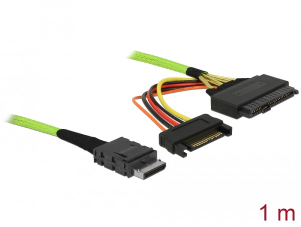 DeLOCK 85756 Serial Attached SCSI SAS-Kabel 1 m Schwarz (85756)