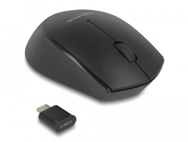 DeLOCK 12526 Maus Büro Beidhändig RF Wireless Optisch 1000 DPI (12526)