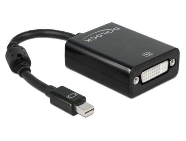 DeLOCK Adapter mini Displayport 0,18 m DVI-I Schwarz (65098)