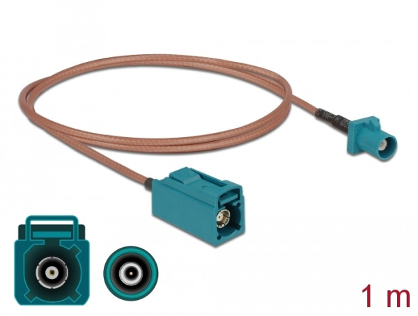 DeLOCK Antennenkabel FAKRA Z Stecker > FAKRA Z Buchse RG-316 1 m (90005)