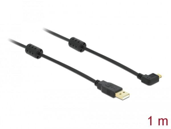 DeLOCK 83250 USB Kabel USB 2.0 1 m USB A Micro-USB B Schwarz (83250)