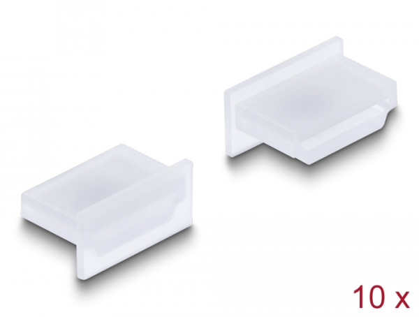 DeLOCK Staubschutz für HDMI A Buchse ohne Griff 10 Stück transparent (64169)