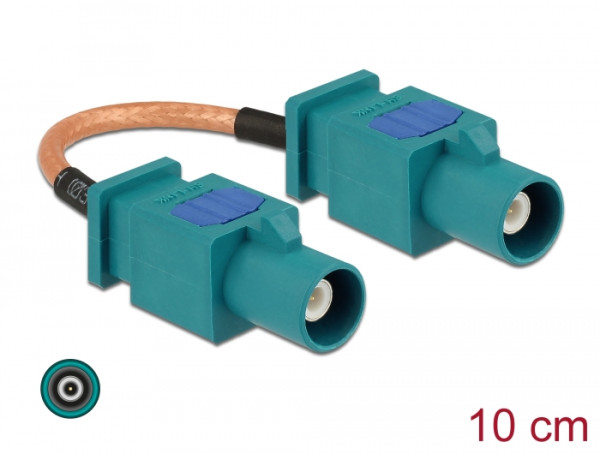 DeLOCK 89663 Koaxialkabel RG-316 0,1 m FAKRA Z Braun, Grün (89663)