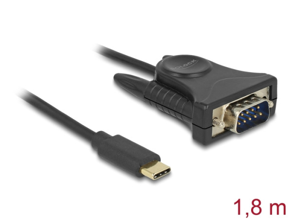 DeLOCK 62964 Paralleles Kabel Schwarz 1,8 m (62964)