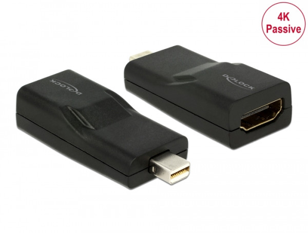 DeLOCK mini Displayport/HDMI Schwarz (65686)