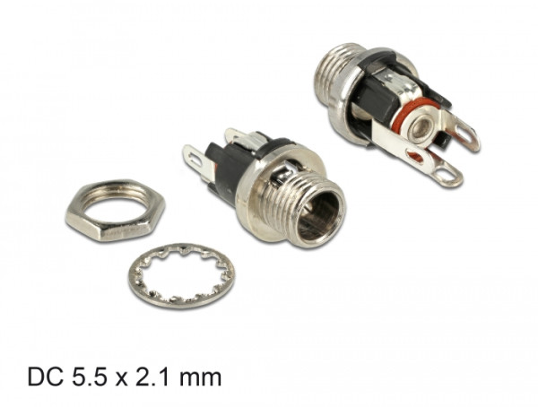 DeLOCK 89910 Drahtverbinder DC Schwarz, Nickel (89910)