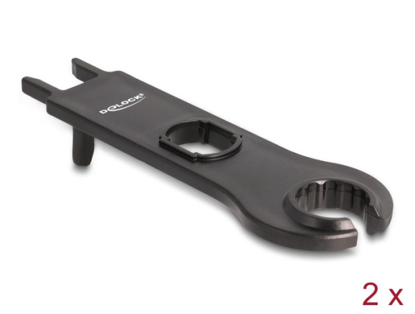 DeLOCK Werkzeug für DL4 Kabel und Konnektoren, Rund, schwarz 2 Stück (60030)