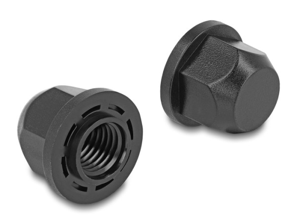 DeLOCK M12 Gewinde-Schutzkappe schwarz 2 Stück (60284)