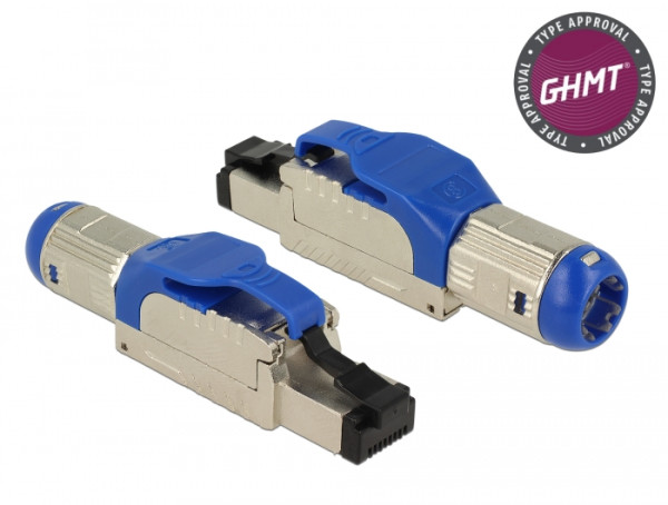 DeLOCK 86487 Drahtverbinder RJ-45 Blau, Silber (86487)