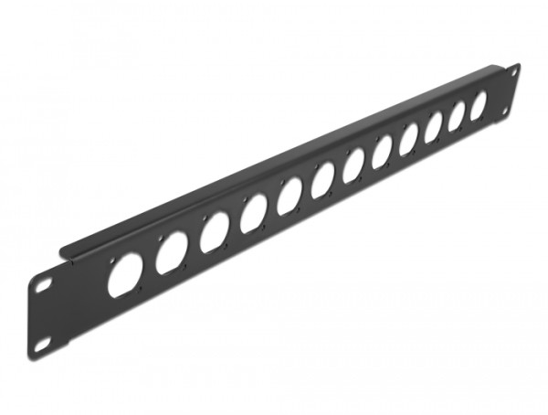 DeLOCK 19″ D-Typ Patchpanel 12 Port schwarz (86500)