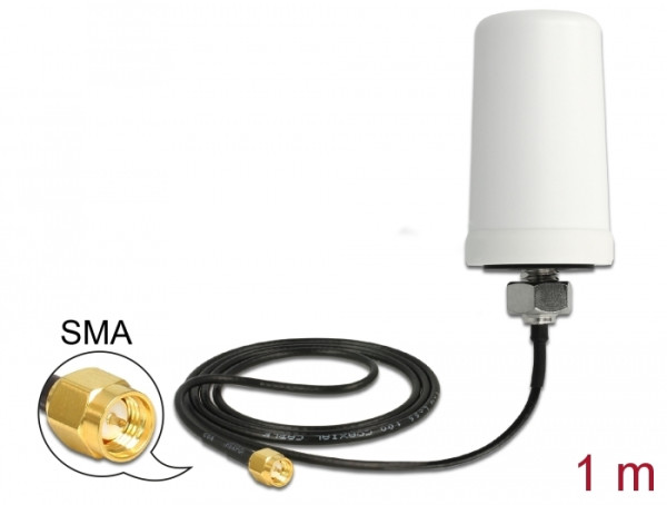 DeLOCK 88986 Netzwerk-Antenne Omnidirektionale Antenne SMA 1,6 dBi (88986)