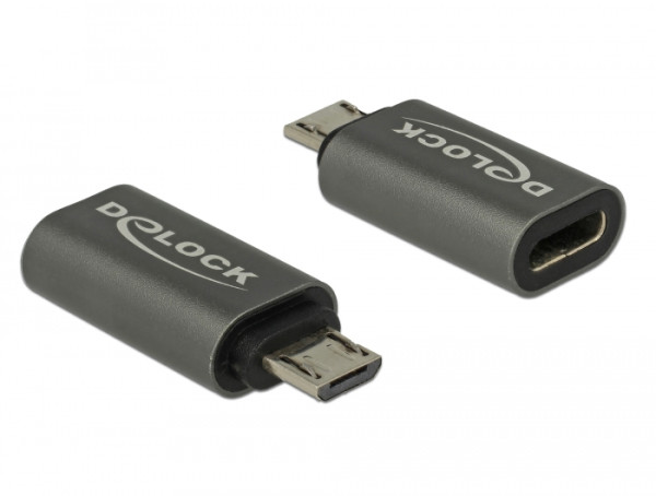 DeLOCK 65927 Kabeladapter USB 2.0 Micro-B USB Typ-C Anthrazit (65927)
