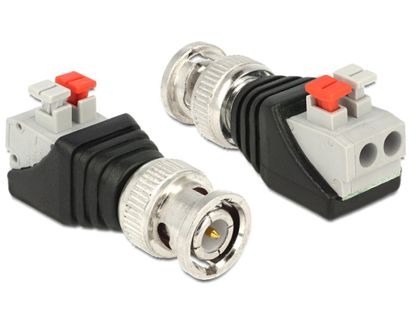 DeLOCK 65525 Kabeladapter BNC Schwarz, Silber (65525)