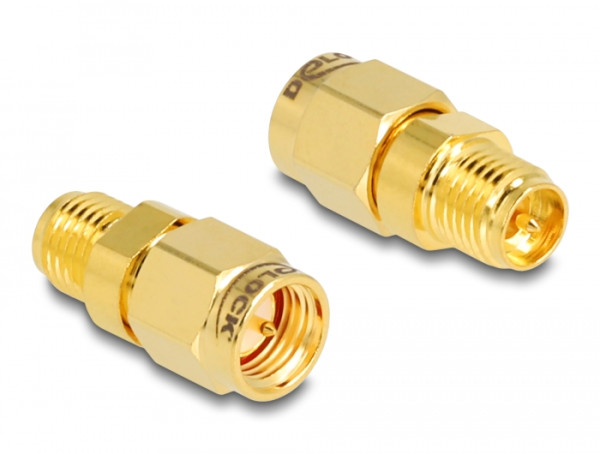 DeLOCK Adapter RP-SMA Buchse zu SMA Stecker (89839)