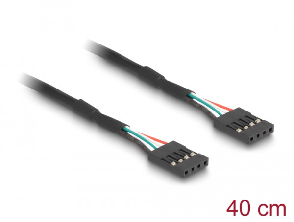 DeLOCK Cable pinheader F/F Signalkabel 0,40 m Schwarz (82426)