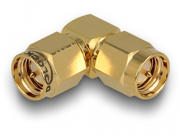 DeLOCK Adapter SMA Stecker zu SMA Stecker 90° (12020)