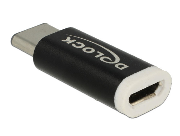DeLOCK 65678 Kabeladapter USB 2.0-C USB 2.0 Micro-B Schwarz, Weiß (65678)