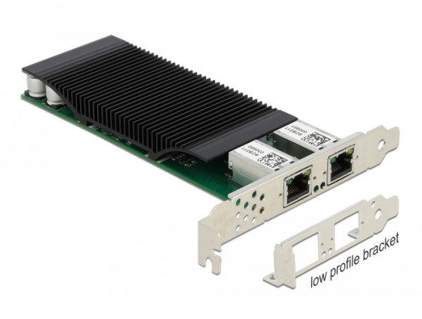 DeLOCK PCI Express x4 Karte 2 x RJ45 Gigabit LAN PoE+ i350 (88500)