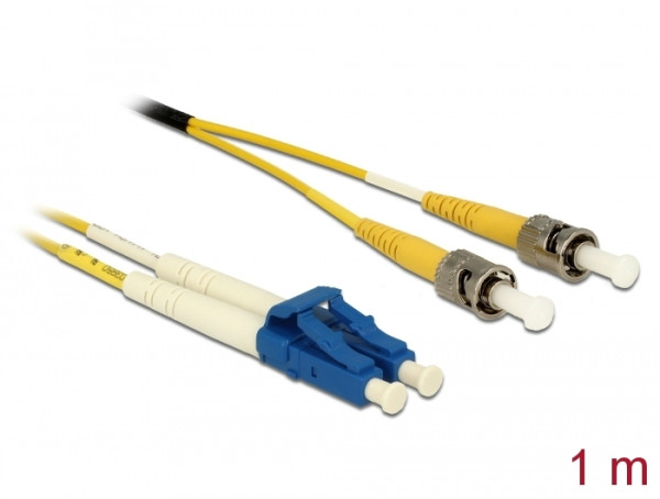 DeLOCK 84611 InfiniBand/Glasfaserkabel 1 m LC ST Gelb (84611)