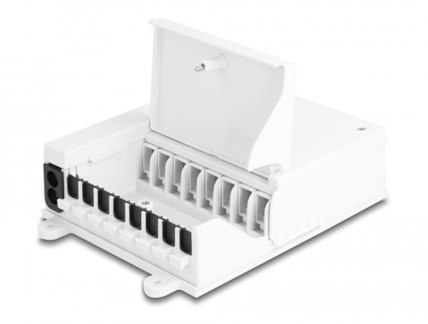 DeLOCK LWL FTTH Indoor Verteilerbox zur Wandmontage 8 Port weiß (87949)