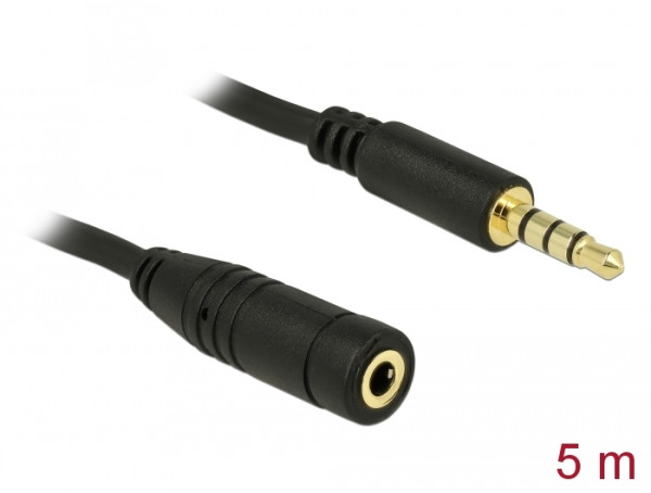 DeLOCK 84669 Audio-Kabel 5 m 3.5mm Schwarz (84669)