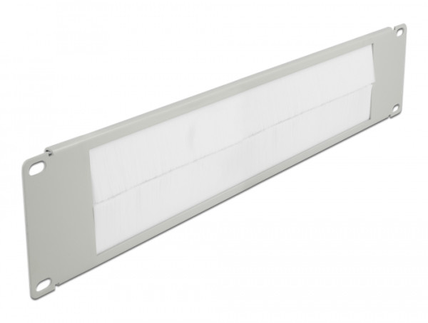 DeLOCK 19″ Kabelmanagement Bürstenleiste 2 HE grau (66536)