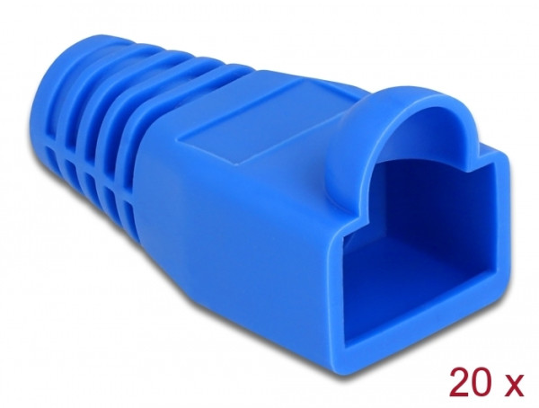 DeLOCK Knickschutztülle für RJ45 Stecker blau 20 Stück (86728)
