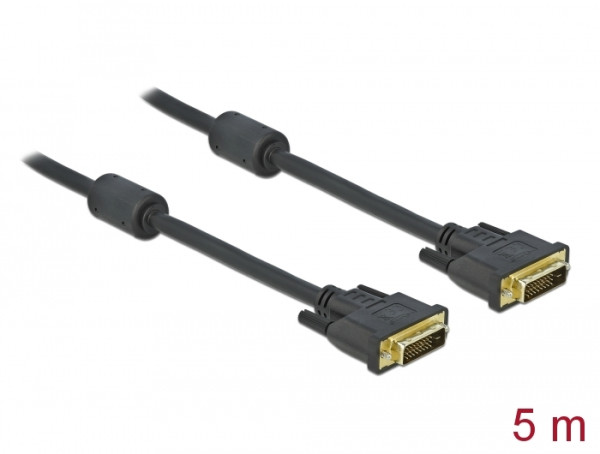 DeLOCK 83192 DVI-Kabel 5 m DVI-D Schwarz (83192)