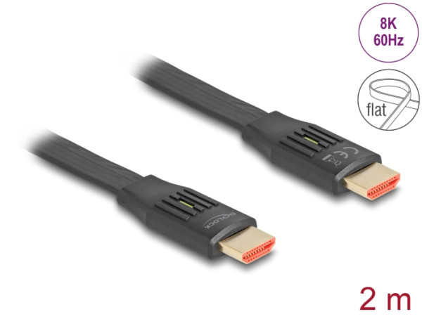 DeLOCK 81002 HDMI-Kabel 2 m HDMI Typ A Standard Schwarz (81002)