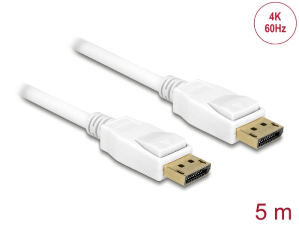 DeLOCK 5m, 2xDisplayPort DisplayPort Weiß (84879)