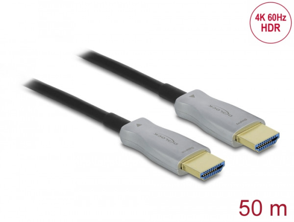 DeLOCK Aktives Optisches Kabel HDMI 4K 60 Hz 50 m (84133)