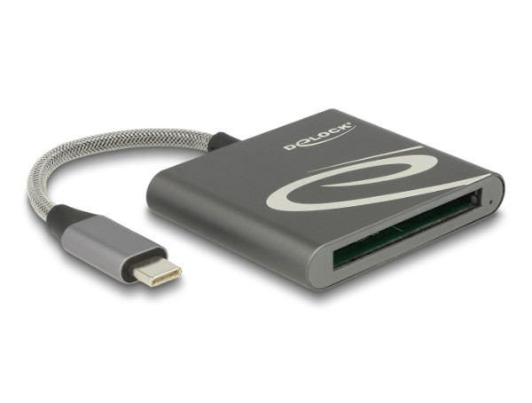 DeLOCK 91745 Kartenleser USB 3.2 Gen 1 3.1 Gen 1 Type-C Schwarz, Silber (91745)