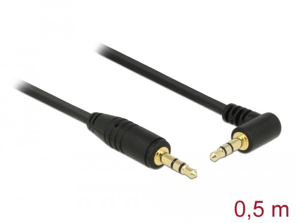 DeLOCK 0.5m 3.5mm M/M Audio-Kabel 0,5 m Schwarz (83752)
