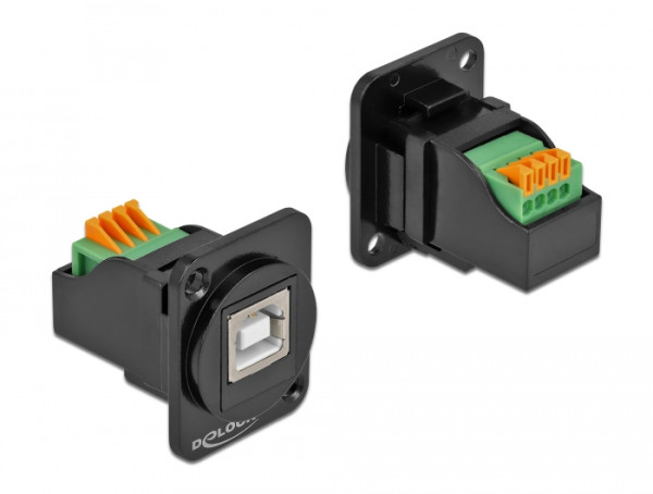 DeLOCK D-Typ Modul USB 2.0 Typ-B Buchse zu Terminalblock (86733)