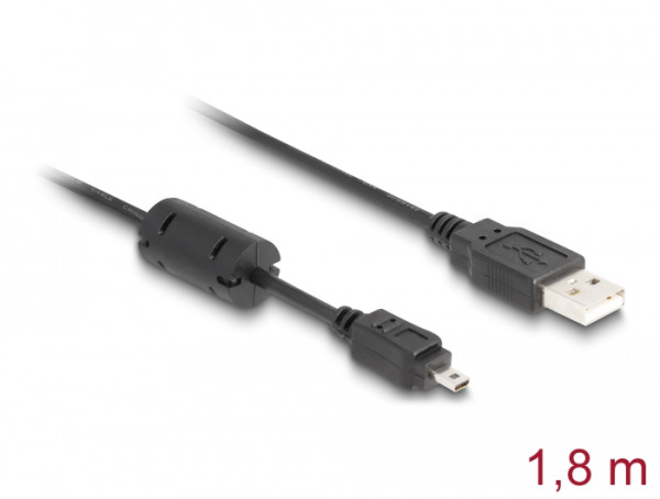 DeLOCK USB 1,83m USB Kabel Schwarz (82414)