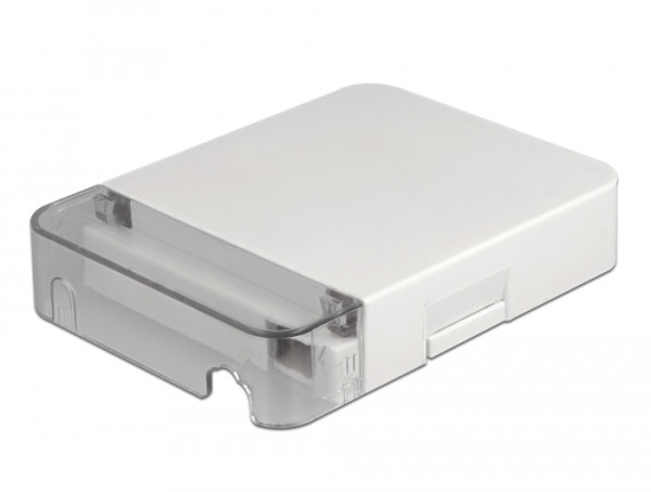 DeLOCK LWL Anschlussdose zur Wandmontage für 1 x SC Simplex oder LC Duplex weiß (86844)