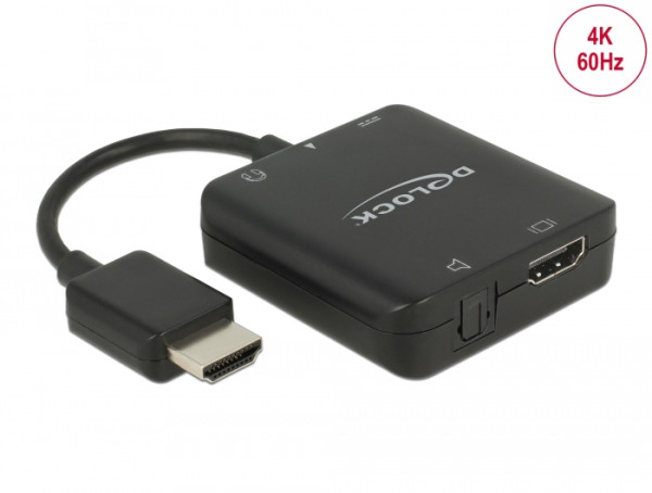 DeLOCK 63276 Videokabel-Adapter HDMI Typ A Standard Schwarz (63276)