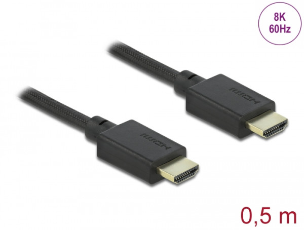 DeLOCK High Speed HDMI Kabel 48 Gbps 8K 60 Hz 0,5 m (85386)
