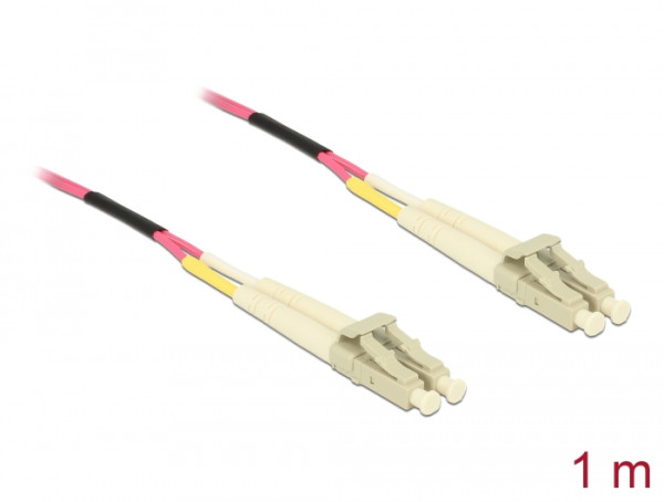 DeLOCK 84640 InfiniBand/Glasfaserkabel 1 m LC Violett (84640)