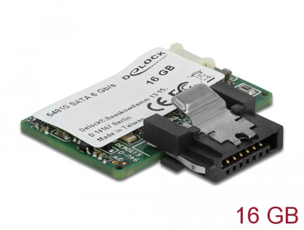 DeLOCK 54810 Internes Solid State Drive 16 GB Serial ATA III MLC (54810)
