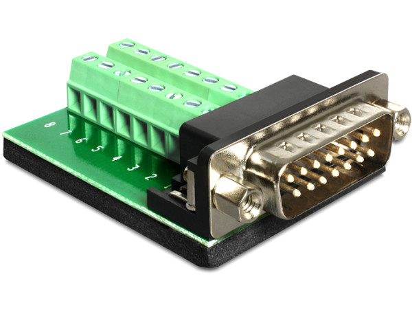 DeLOCK 65275 Kabeladapter Sub-D 15 pin Gameport 16 pin Terminal block Grün (65275)