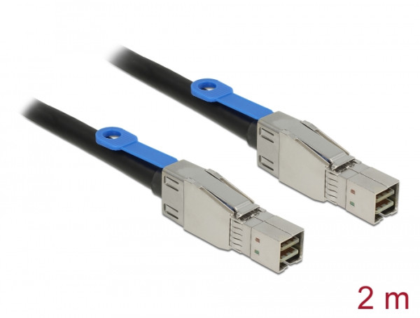 DeLOCK 83395 Serial Attached SCSI SAS-Kabel 2 m Schwarz (83395)