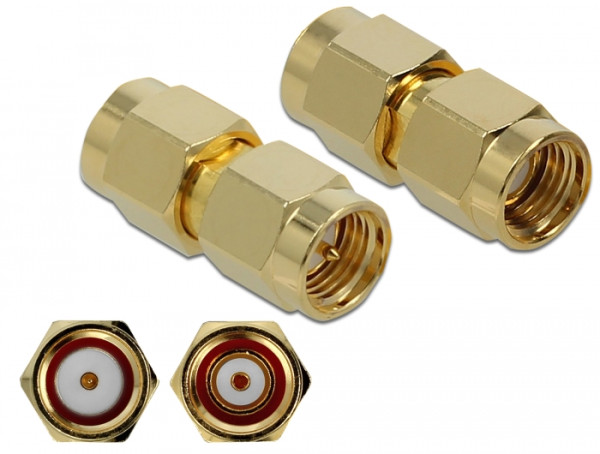 DeLOCK 89971 Drahtverbinder SMA, RP-SMA Gold (89971)