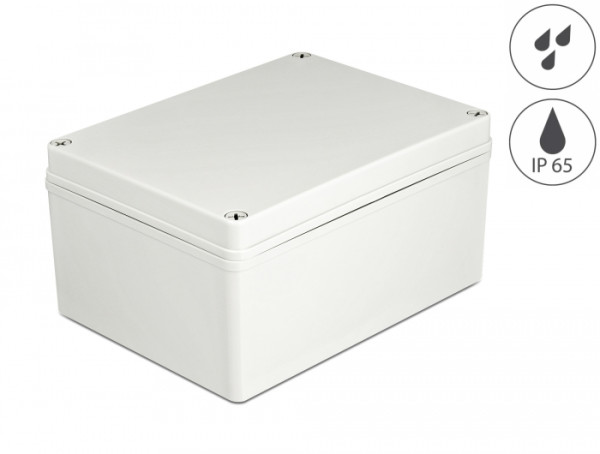 DeLOCK Installationsgehäuse IP65 wasserdicht 200 x 150 x 100 mm grau (60445)