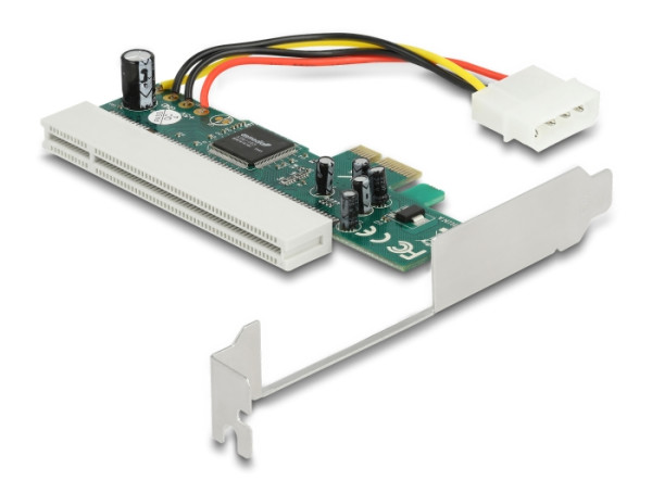 DeLOCK Riser Karte PCI Express x1 zu 1 x PCI 32 Bit 5 V Slot Asmedia (90062)