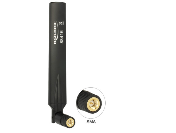DeLOCK 88416 Netzwerk-Antenne Richtantenne RP-SMA 3 dBi (88416)