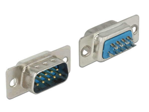DeLOCK 65881 Drahtverbinder Sub-D 9 pin Blau, Silber (65881)