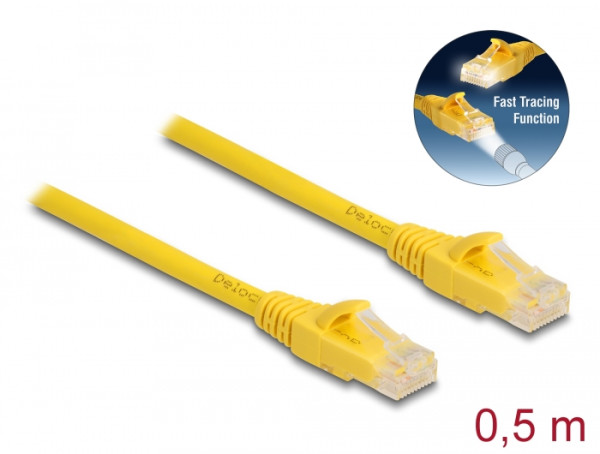 DeLOCK RJ45 Kabel Cat.6A U/UTP Fast Tracing 0,5 m (80100)