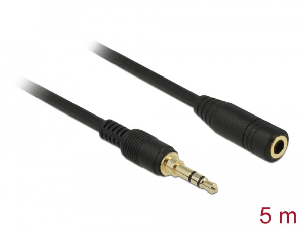 DeLOCK 85590 Audio-Kabel 5 m 3.5mm Schwarz (85590)