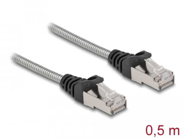 DeLOCK RJ45 Kabel Cat.6A U/FTP mit Metallmantel 0,5 m (80107)